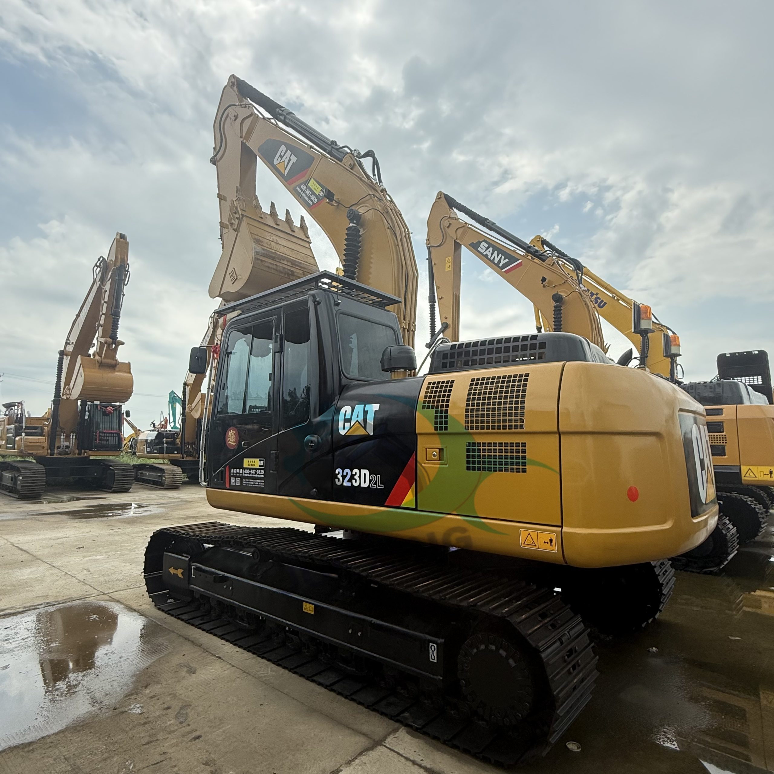 High-Digging Used Cat323D Excavator 23 Ton 