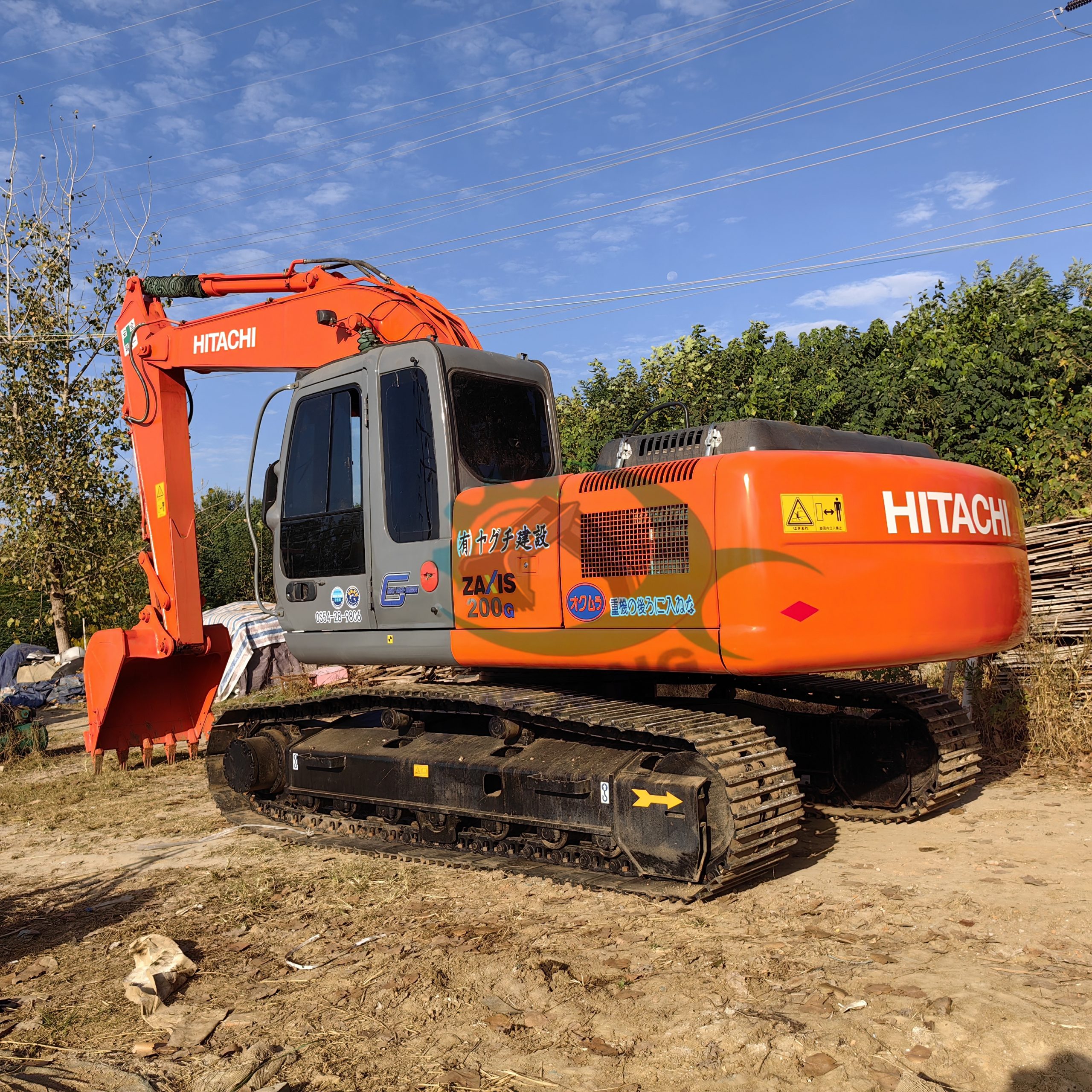 Japan Made 20ton Used Hitachi ZX200 Crawler Excavator