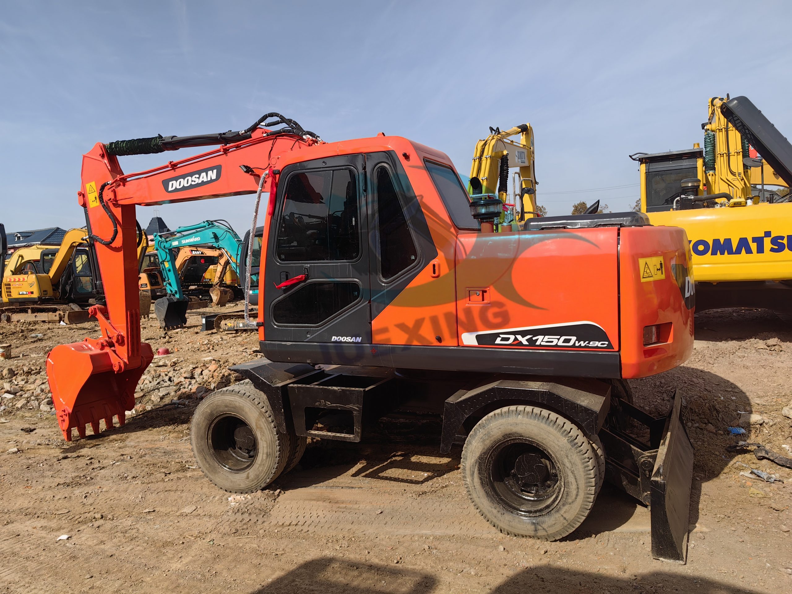 Used Doosan DX150W-9C Wheel Excavator