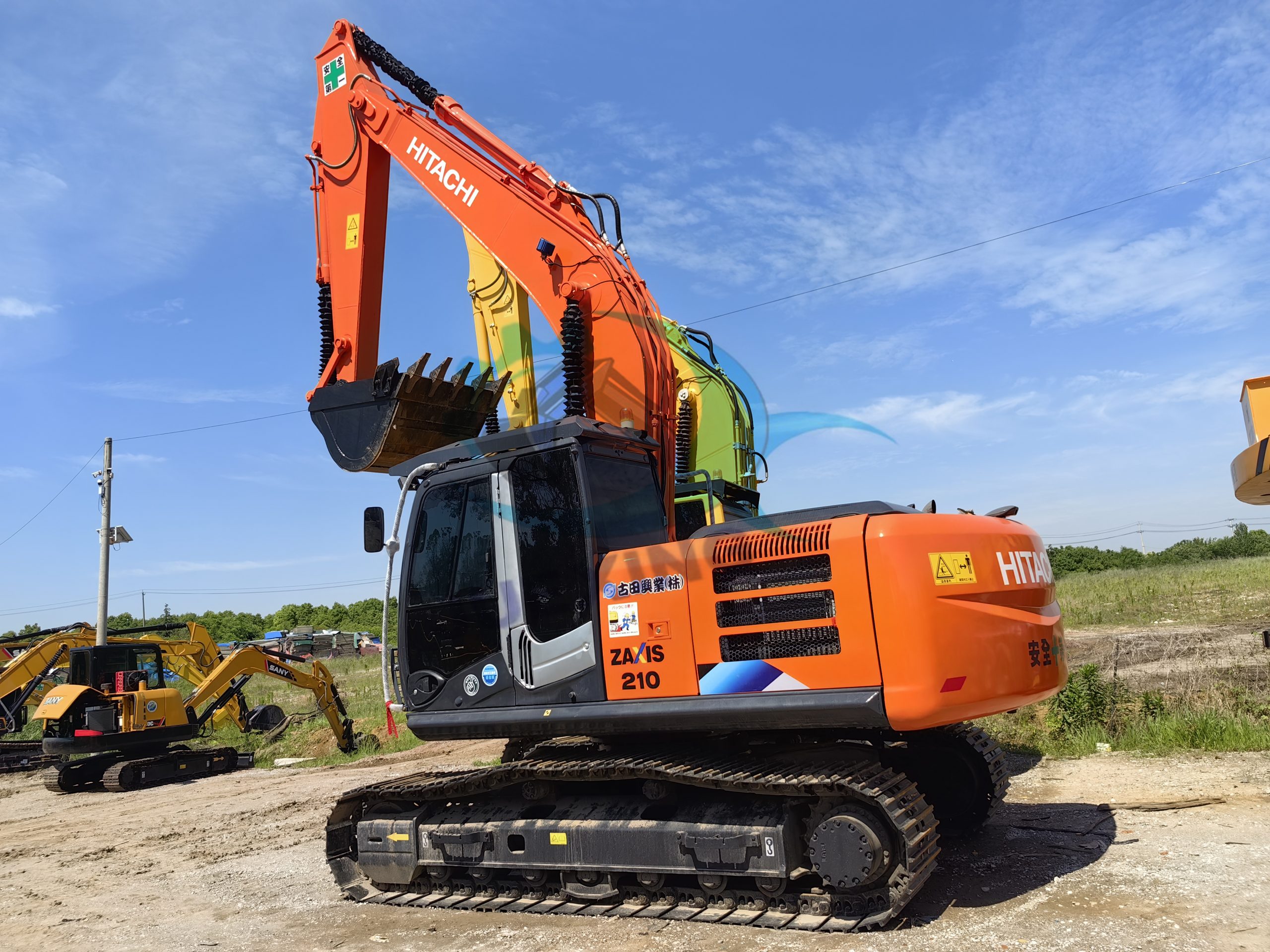 Used Original Crawler Excavator Hitachi ZX210