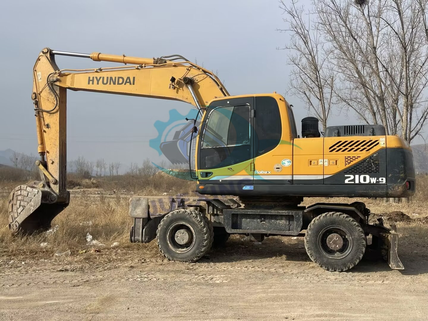 Used 21ton Hyundai 210w-9 Wheeled Excavator