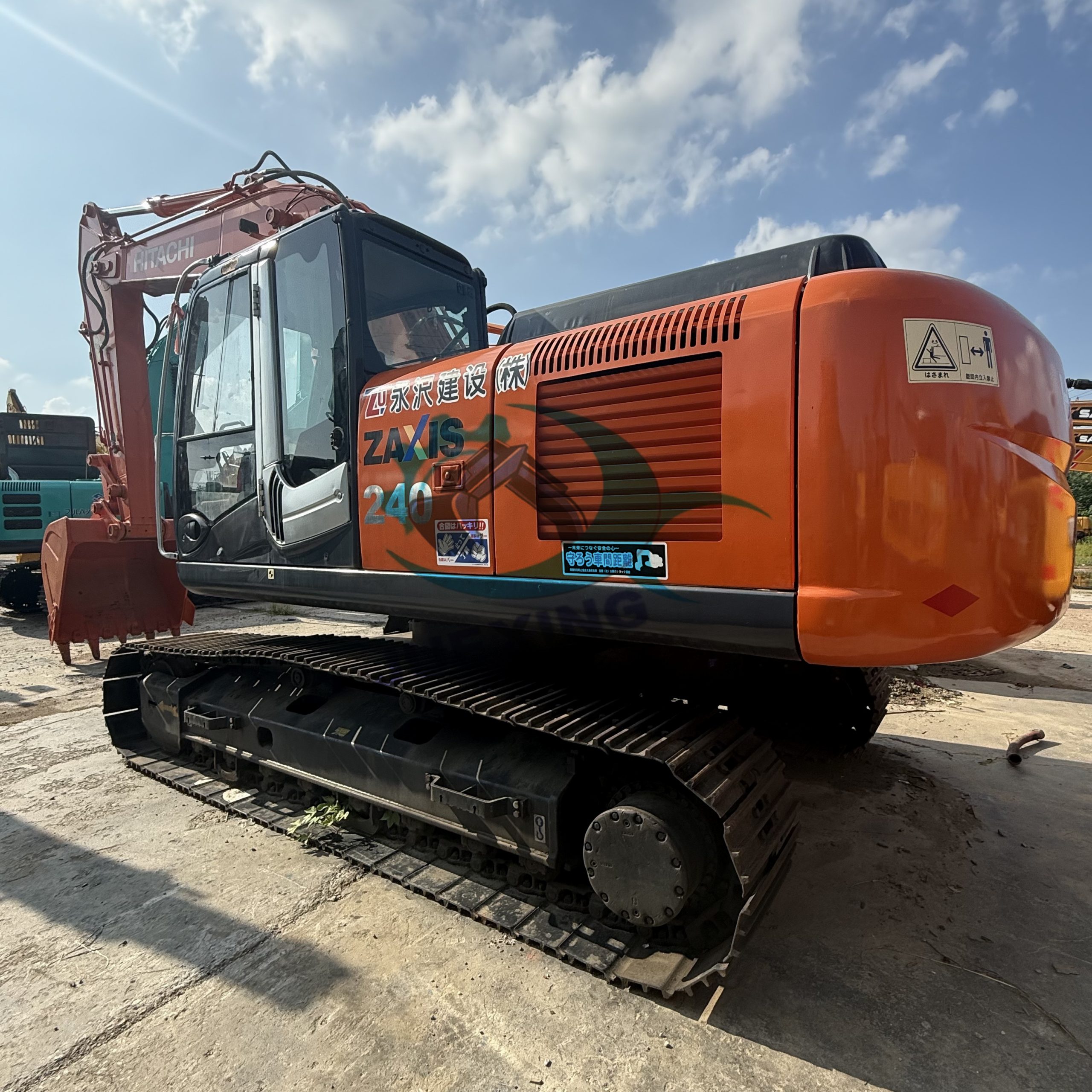 Hitachi ZX240 Medium-Sized Crawler Excavator 