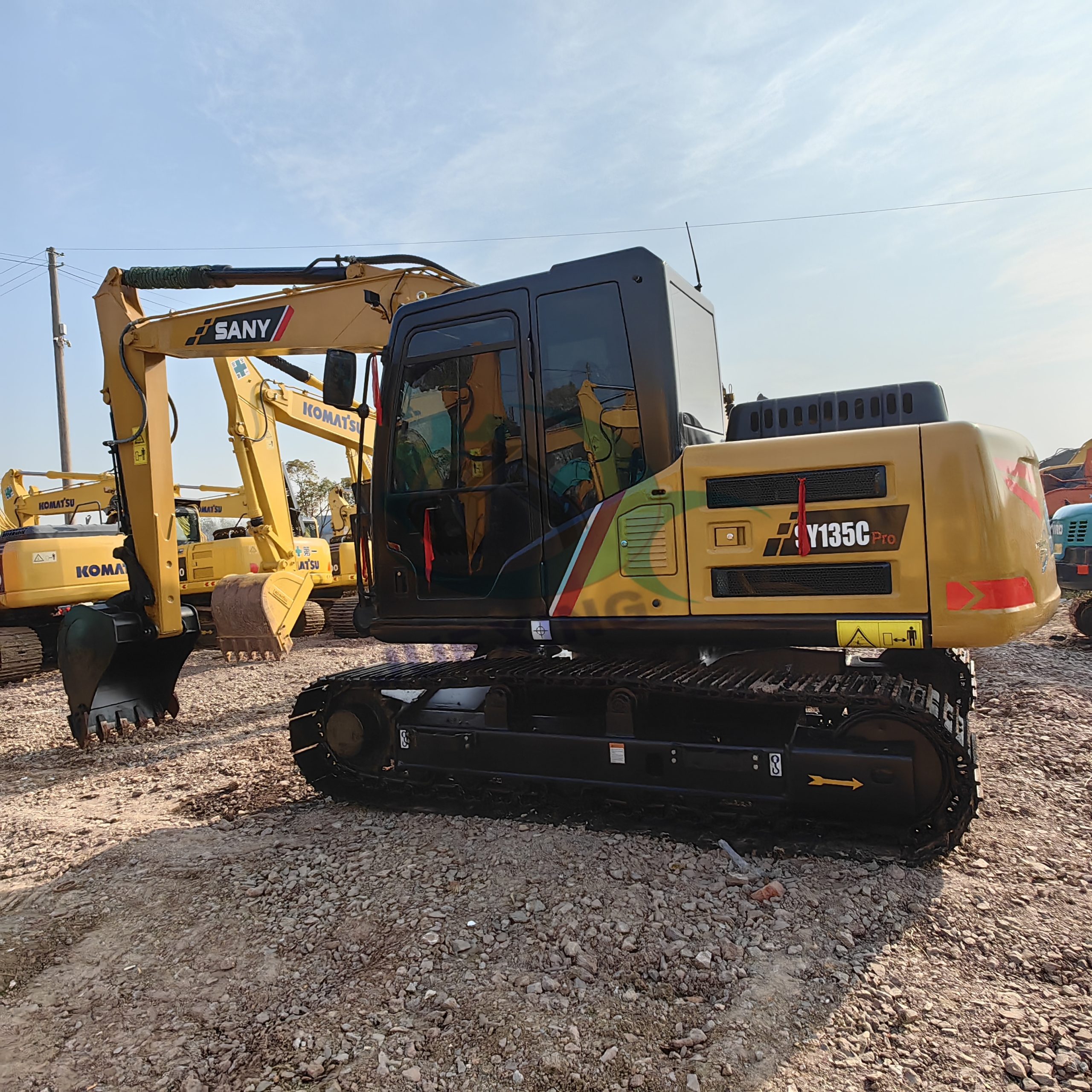 Low Hours SANY SY135C Used Excavator Reliable Model