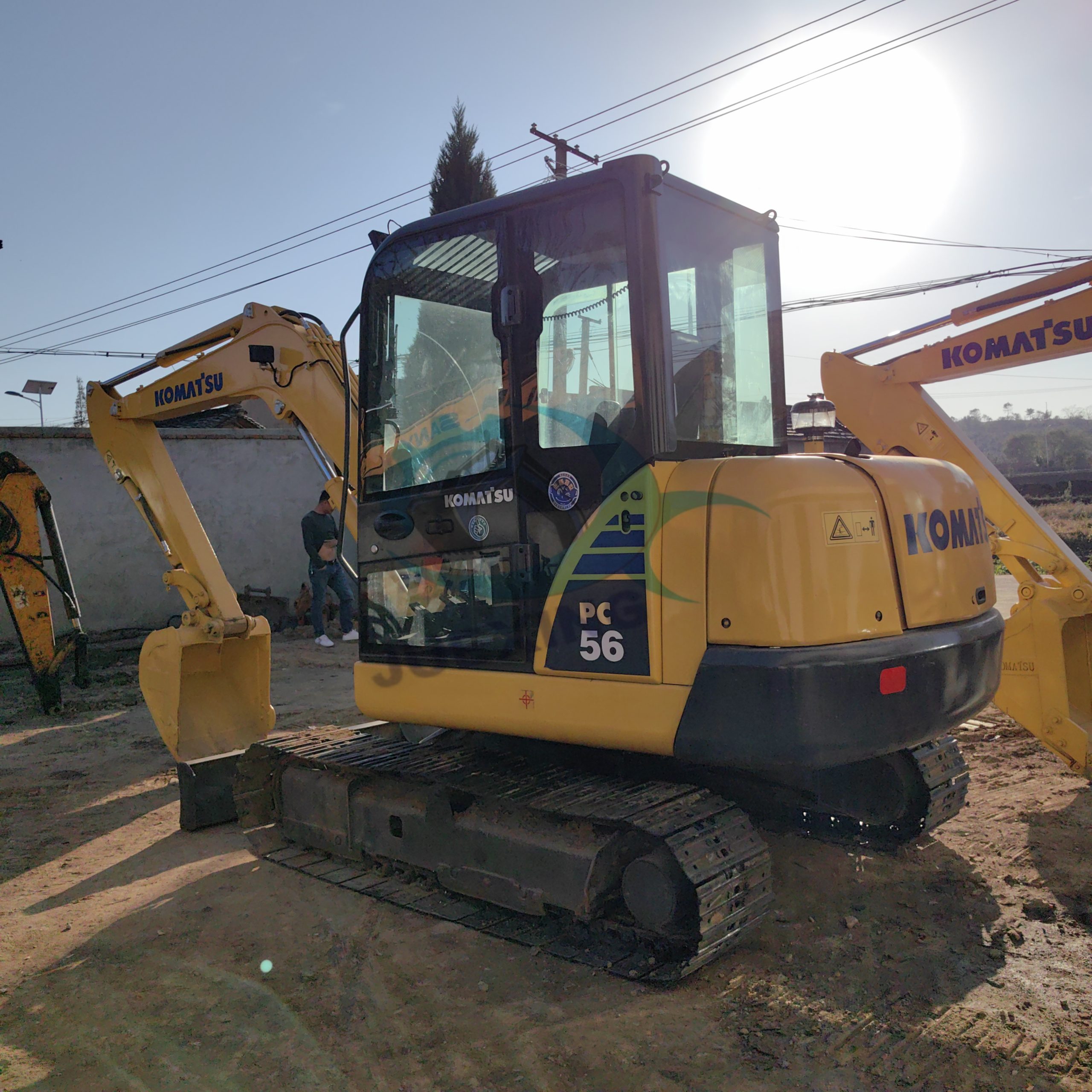 Good Used Komatsu PC56-7 Excavator Ready to Ship
