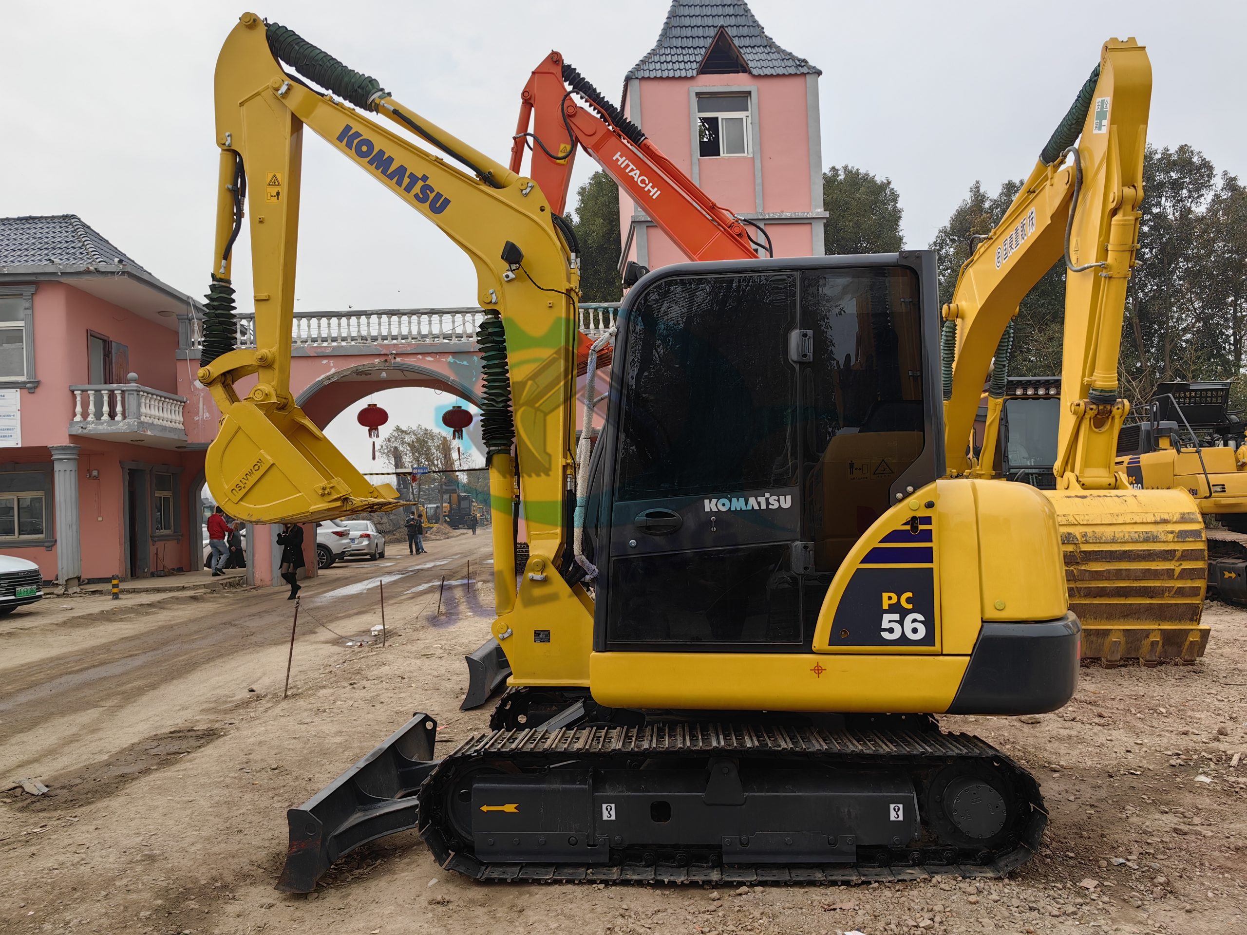 Good Second Hand Komatsu PC56-7 Excavator Original Paint