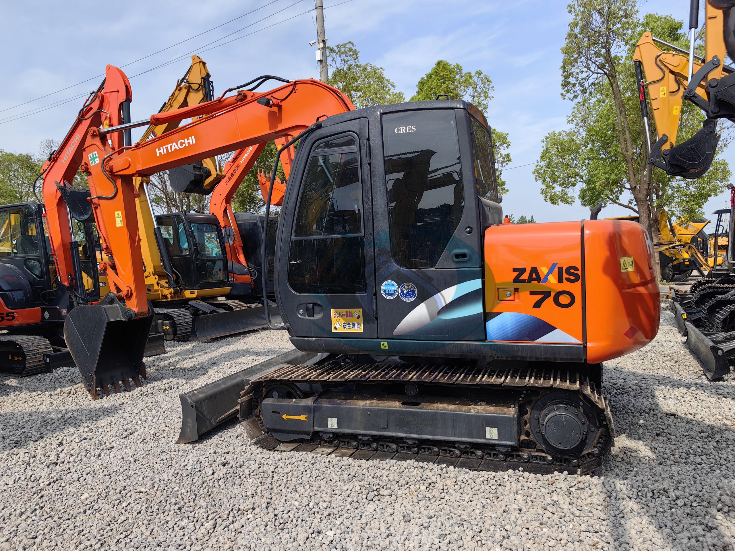 Used Excavator Hitachi ZX70 Original Condition