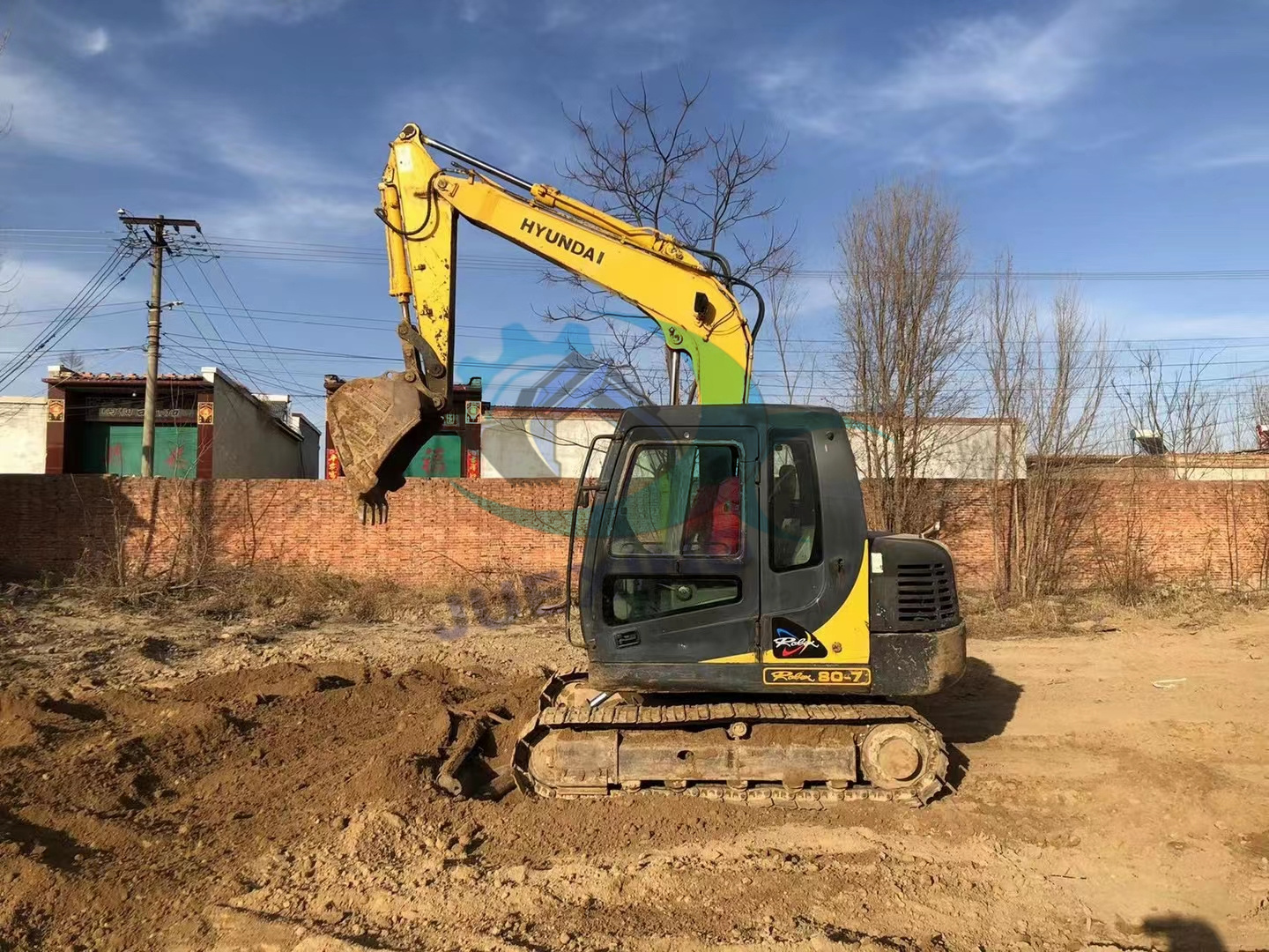 Suitable for Small-Scale Projects Used Hyundai 80-7 Excavator