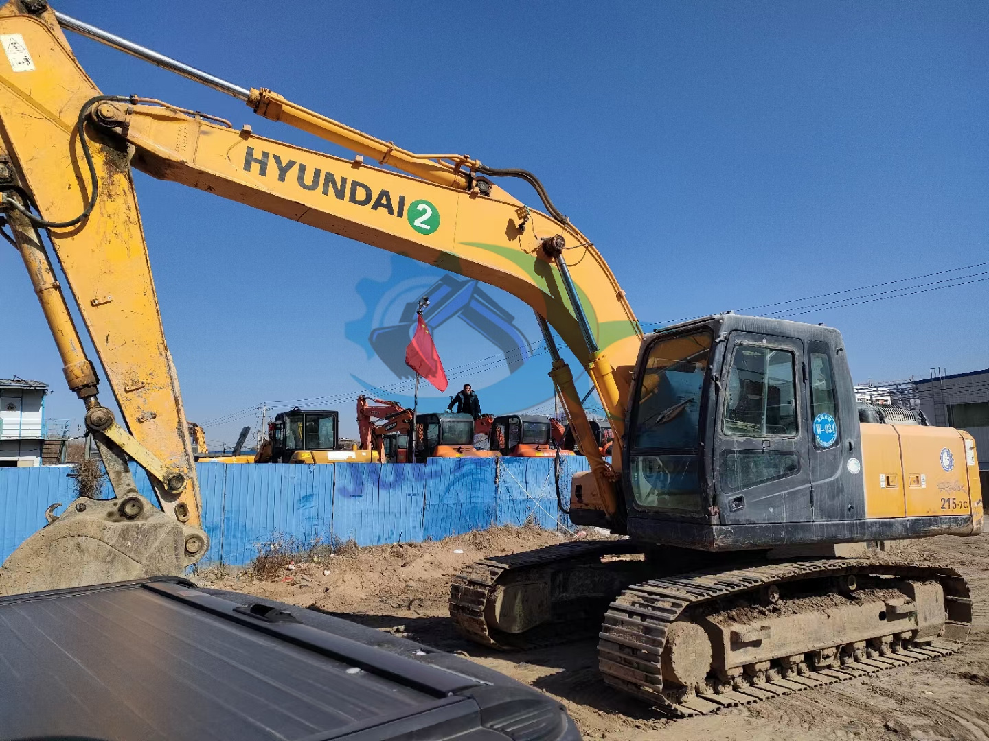Hyundai R215-7C Used Crawler Excavator High Quality