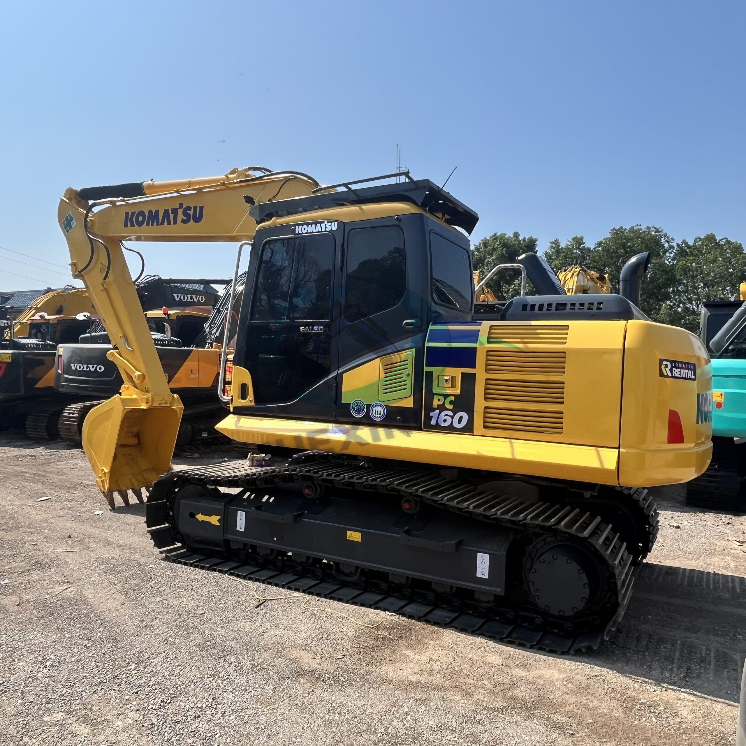 Original Engine & Hydraulic System Used Excavator Komatsu PC160-7 For Sale